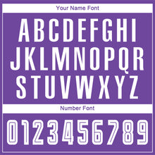 Load image into Gallery viewer, Custom Purple White-Black Sublimation Fade Fashion Soccer Uniform Jersey