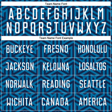 Load image into Gallery viewer, Custom Blue White-Black Sublimation Soccer Uniform Jersey