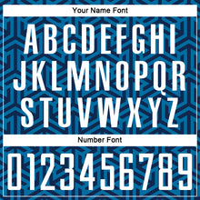 Load image into Gallery viewer, Custom Blue White-Black Sublimation Soccer Uniform Jersey