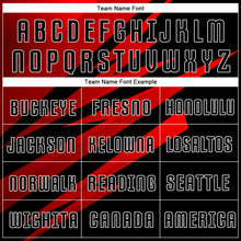 Load image into Gallery viewer, Custom Red Black-White Sublimation Soccer Uniform Jersey