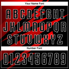 Load image into Gallery viewer, Custom Red Black-White Sublimation Soccer Uniform Jersey