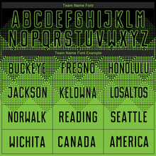 Load image into Gallery viewer, Custom Neon Green Black Sublimation Soccer Uniform Jersey