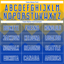 Load image into Gallery viewer, Custom Gold Royal-White Sublimation Soccer Uniform Jersey