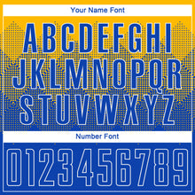 Load image into Gallery viewer, Custom Gold Royal-White Sublimation Soccer Uniform Jersey