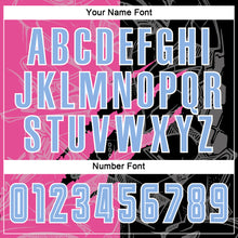 Load image into Gallery viewer, Custom Graffiti Pattern Light Blue Black-Pink Scratch Sublimation Soccer Uniform Jersey