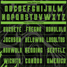 Load image into Gallery viewer, Custom Black Neon Green Sublimation Soccer Uniform Jersey