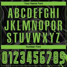 Load image into Gallery viewer, Custom Black Neon Green Sublimation Soccer Uniform Jersey