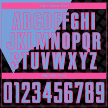 Load image into Gallery viewer, Custom Black Light Blue-Pink Curve Lines Sublimation Soccer Uniform Jersey