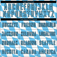 Load image into Gallery viewer, Custom White Sky Blue-Black Bavarian Flag Sublimation Soccer Uniform Jersey