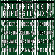 Load image into Gallery viewer, Custom Green White-Black Pinstripe Sublimation Soccer Uniform Jersey