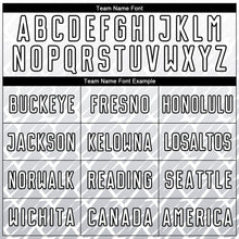 Load image into Gallery viewer, Custom White Gray-Black Lightning Sublimation Soccer Uniform Jersey