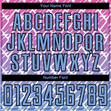 Load image into Gallery viewer, Custom Pink Light Blue-Black Lightning Sublimation Soccer Uniform Jersey