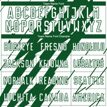 Load image into Gallery viewer, Custom Kelly Green White Sublimation Soccer Uniform Jersey