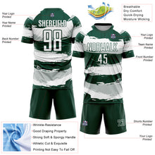 Load image into Gallery viewer, Custom Green White Sublimation Soccer Uniform Jersey