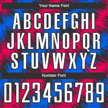 Load image into Gallery viewer, Custom Black Red-Royal Sublimation Soccer Uniform Jersey