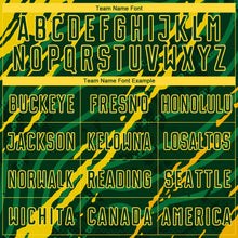 Load image into Gallery viewer, Custom Green Yellow Sublimation Soccer Uniform Jersey