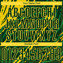Load image into Gallery viewer, Custom Green Yellow Sublimation Soccer Uniform Jersey