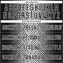 Load image into Gallery viewer, Custom Black White Lines Sublimation Soccer Uniform Jersey