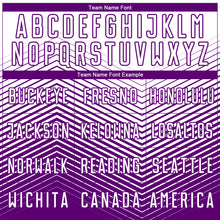 Load image into Gallery viewer, Custom Purple White Abstract Geometric Triangles Sublimation Soccer Uniform Jersey