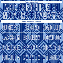 Load image into Gallery viewer, Custom Royal Light Blue-White Abstract Geometric Shapes Sublimation Soccer Uniform Jersey