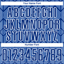 Load image into Gallery viewer, Custom Royal Light Blue-White Abstract Geometric Shapes Sublimation Soccer Uniform Jersey