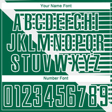 Load image into Gallery viewer, Custom Kelly Green White Stripes Sublimation Soccer Uniform Jersey