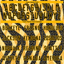 Load image into Gallery viewer, Custom Black Gold Animal Print Sublimation Soccer Uniform Jersey