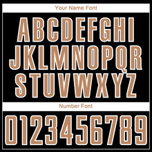 Load image into Gallery viewer, Custom Black Old Gold-White Camouflage Sublimation Soccer Uniform Jersey