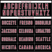 Load image into Gallery viewer, Custom Black Crimson-White Lines Sublimation Soccer Uniform Jersey