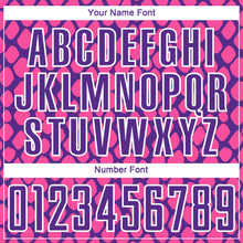 Load image into Gallery viewer, Custom Pink Purple-White Snake Skin Sublimation Soccer Uniform Jersey