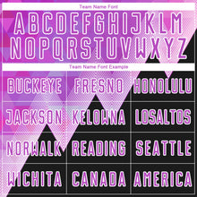 Load image into Gallery viewer, Custom Purple Black-White Geometric Pattern Sublimation Soccer Uniform Jersey