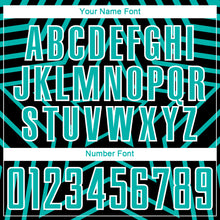 Load image into Gallery viewer, Custom Black Aqua-White Stars Sublimation Soccer Uniform Jersey