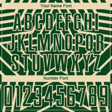 Load image into Gallery viewer, Custom Green Cream Stars Sublimation Soccer Uniform Jersey