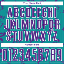 Load image into Gallery viewer, Custom Teal Purple-White Abstract Lines Sublimation Soccer Uniform Jersey