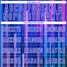 Load image into Gallery viewer, Custom Royal Pink-White Abstract Lines Sublimation Soccer Uniform Jersey