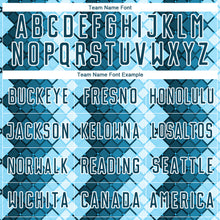 Load image into Gallery viewer, Custom US Navy Blue White Geometric Shapes Sublimation Soccer Uniform Jersey