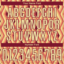 Load image into Gallery viewer, Custom Sand Crimson Geometric Shapes Sublimation Soccer Uniform Jersey