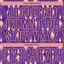 Load image into Gallery viewer, Custom Purple Light Pink Geometric Shapes Sublimation Soccer Uniform Jersey