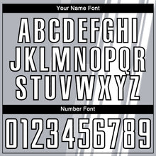 Load image into Gallery viewer, Custom Gray White-Black Lines Sublimation Soccer Uniform Jersey