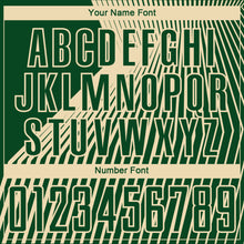 Load image into Gallery viewer, Custom Green Cream Lines Sublimation Soccer Uniform Jersey