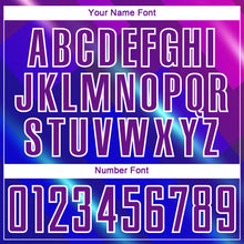 Load image into Gallery viewer, Custom Royal Purple-White Lines Sublimation Soccer Uniform Jersey