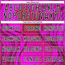 Load image into Gallery viewer, Custom Hot Pink Black-White Waves Sublimation Soccer Uniform Jersey