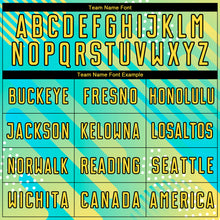 Load image into Gallery viewer, Custom Pea Green Yellow-Black Abstract Shapes Sublimation Soccer Uniform Jersey