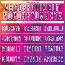 Load image into Gallery viewer, Custom Pink Purple-White Geometric Shapes Sublimation Soccer Uniform Jersey