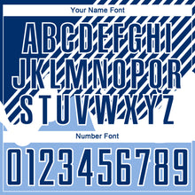 Load image into Gallery viewer, Custom Light Blue Royal-White Lines Sublimation Soccer Uniform Jersey