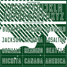 Load image into Gallery viewer, Custom Green White Lines Sublimation Soccer Uniform Jersey