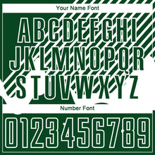 Load image into Gallery viewer, Custom Green White Lines Sublimation Soccer Uniform Jersey