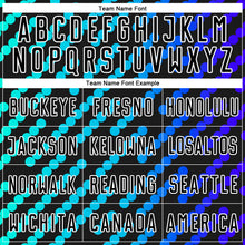 Load image into Gallery viewer, Custom Black Sky Blue-Royal Lines Sublimation Soccer Uniform Jersey