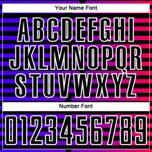 Load image into Gallery viewer, Custom Black Purple-Pink Lines Sublimation Soccer Uniform Jersey