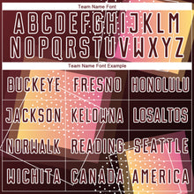 Load image into Gallery viewer, Custom Crimson White Geometric Shapes Sublimation Soccer Uniform Jersey